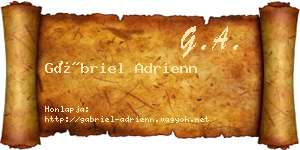 Gábriel Adrienn névjegykártya